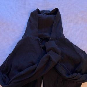 Skims waffle cropped hoodie